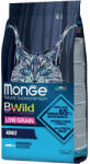 Monge BWild Adult Alacsony Gabonatartalmú Száraz Macskatáp (Szardella) - 1, 5 kg