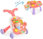  Járássegítő 2in1 kisasztallá alakítható, kosárral pink