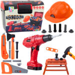  Barkács szerszámosláda akkumulátoros fúrókészlet 55 részes