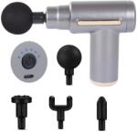 VG Rezgőpontos masszázspisztoly, 4 db fejjel, szürke (24216_SZ)