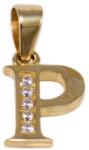 Ékszershop Köves P betű arany medál (1315445)