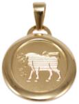 Ékszershop Bika mattított ovális arany medál (1331907)