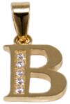 Ékszershop Köves B betű arany medál (1331939)