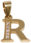 Ékszershop Köves R betű arany medál (1315435)