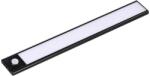 V-TAC 1.5W 2in1 akkumulátoros LED bútorvilágítás, természetes fehér, fekete házzal, 30 cm - SKU 2959 (2959)