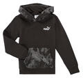 PUMA Pulóverek ESS CAMO Hoodie FL Fekete 12 éves