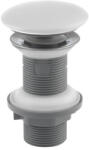 CeraStyle Klikk - klakk leeresztő - MATT FEHÉR - porcelán - túlfolyó NÉLKÜLI mosdókagylóhoz - 5/4" - Ø 73 mm (BD05803080214631) - globalvivamarket