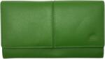  Zöld bőr női nagy pénztárca Carelli