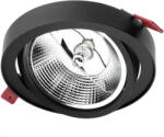 Lumileds Mozgatható süllyesztett világítótest GU10 AR111 14cm kerek fekete CARPI LUMILED (LEDOPRMIA284)