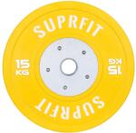 SUPRFIT Pro Competition súlytárcsa (szimpla) 15 kg sárga Súlytárcsa