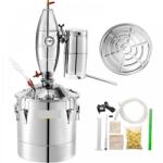  FOKMÉRŐ NÉLKÜL! Lepárló 50 literes alkohol desztilláló aromatornyos pálinkafőző rozsdamentes acél alkohol lepárló tartály