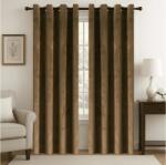  Sötétítő függöny VELVET 140x250 cm, barna Felfüggesztés: Fém gyűrűk