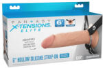 Pipedream - Fantasy X-tensions Elite 6" Silicone Hollow Strap-on - Dual Density