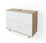 Vicco Ilias mosdószekrény, 80 cm, sonoma-fehér