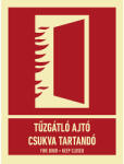  TŰZGÁTLÓ AJTÓ ZÁRVA TARTANDÓ, PVC 1 mm, 150x200