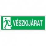  Sorozattábla VÉSZKIJÁRAT (felirat+piktogram)