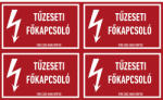  TŰZESETI FŐKAPCSOLÓ, vinil öntapadó, 100x60