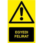  Tábla PVC, Egyedi feliratú, Általános veszély, piktogrammal Klórgáz veszély, 160x250