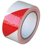  Jelzőszalag öntapadó 33mx5cm, vörös/fehér