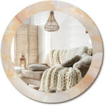  Stílusos kerek fali tükör, Size fi 70cm, üveg nyomtatással, márvány ónix (010090550100300053864)