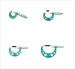 INSIZE Set 4 micrometre mecanice exterior INSIZE 0-100 mm, rezolutie 0, 001 mm, clichet, carbura (3210-1004A)
