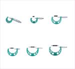 INSIZE Set 6 micrometre mecanice exterior INSIZE 0-150 mm, rezolutie 0, 001 mm, clichet, carbura (3210-1506A)
