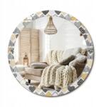  Nyomott tükör, Size 100cm, szív stílus, Doodle, fém medálokkal rögzítés (010090550130300020913)