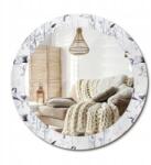  Kerek fali tükör, fi 70cm, Darvak madarak, üveg keret, dekoratív nyomtatás (010090550100300011561)