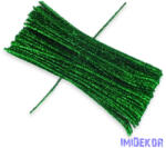  Csillogó zsenília drót - zöld 100db/cs