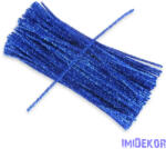  Csillogó zsenília drót - kék 100db/cs