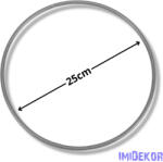  Fém karika 25 cm - Ezüst