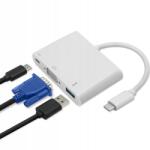 Qoltec Usb 3.1 Type-C adapter férfi Vga női+USB (50426)