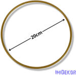  Fém karika 20 cm - Arany