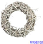  Inda koszorú fém vázon kicsi 24cm