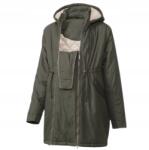  Bellybutton kismama kabát, Size L, olívazöld, 3 az 1-ben, levehető betéttel