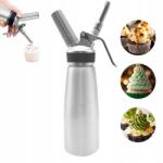  Tejszínhab szifon, 0.5L, rozsdamentes acél, ezüst (oshhni-70087459)