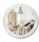  Modern dekoratív kerek fali tükör, 70cm, halszálka (010090550100300020984)