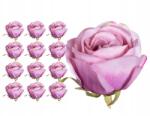Dalia-RP Rózsa fej lila 12 db Művirág (SZTUCZNE KWIATY WYROBOWE RÓŻE)