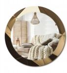  Dekoratív fali tükör, 70cm, modern absztrakt, üveg kerettel, nyomott mintával (010090550100300053937)