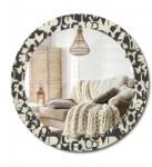  Fali tükör, dekoratív, edzett üveg, fi 70cm, Betűk (010090550100300072574)