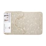 Casa Plastor Set 2 covoare baie, Stones (43104) Covor baie