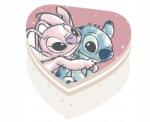 Arditex Lilo és Stitch szív alakú karton tárolódoboz (12×12×7 cm), (WD17518)