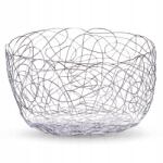 Zeller Fém gyümölcskosár, 22×12cm, ovális (27328)