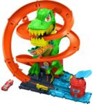 Mattel Игрален комплект Hot Wheels City - T-Rex vs Fire Station, 1: 64 (JBM73)