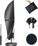 Linarun Husa de protectie pentru umbrela de gradina Linarun , 205 cm, material Oxford 600D impermeabil, rezistenta la UV E i vant, cu fermoar E i tija de A nchidere inclusa