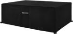 Dokon Husa mobilier gradina, 125x125x10 cm, Impermeabila Neagra pentru Mobilier de Gradina, Dokon, 600D Oxford, Rezistenta la UV, Vant si Apa
