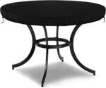 Dokon Husa Rotunda, masa, Φ190x10cm, Impermeabila Neagra pentru Mobilier de Gradina, Dokon, 600D Oxford, Rezistenta la UV, Vant si Apa
