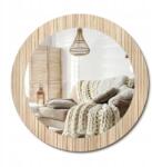  Kerek fali tükör, fi 70 cm, bambusz szalma, üveg keretben (010090550100300029815)