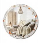  Függő tükör, üveg, dekoratív kerettel, nyomott mintával, Size XXL, 100cm, terrazzo stílus (010090550130300072588)