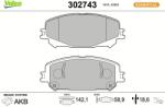 VALEO set placute frana, frana disc VALEO ESSENTIAL 302743 (302743)
